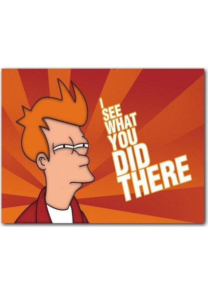Cakatablo Ahşap Tablo Futurama Burada Naptığını Görüyorum