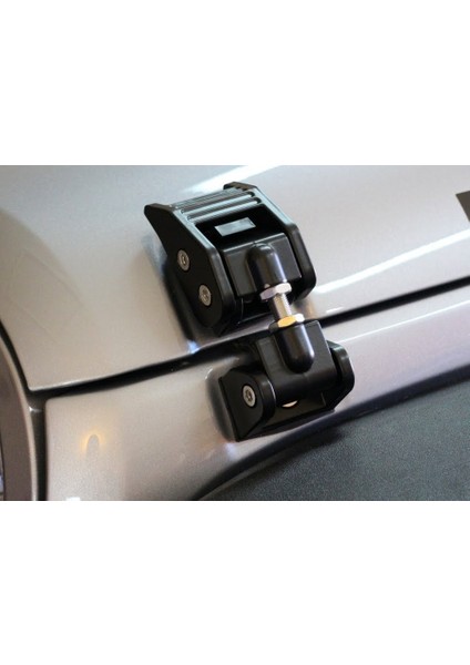 Wrangler Rubicon Jk Ön Kaput Mandalı Seti Siyah Metal modelleri