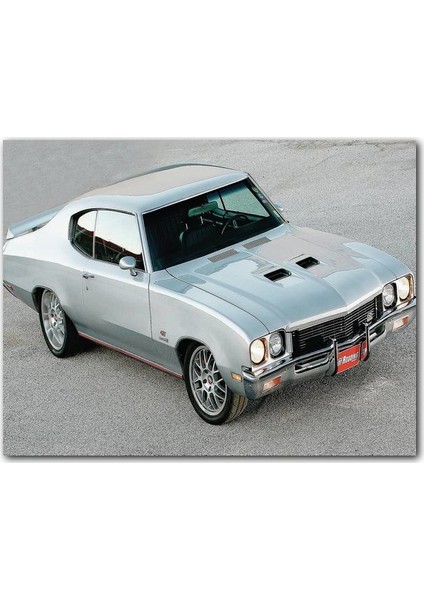 Cakatablo Ahşap Tablo Gri Buick Spor GT