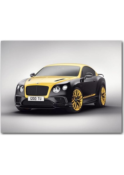 CakatabloAhşap Tablo Bentley Motors Limited Edition Sarı Siyah