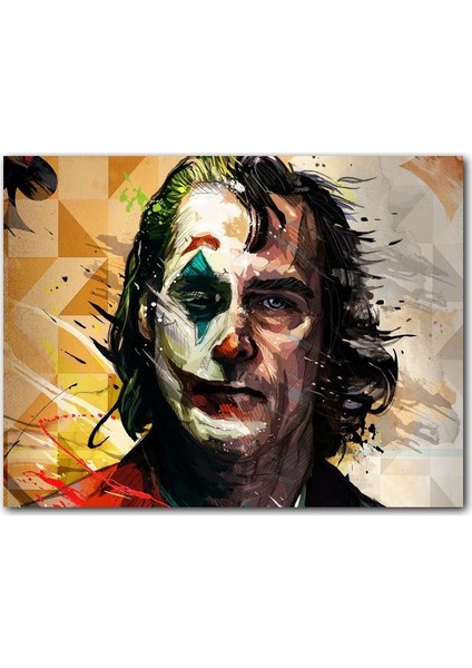 Cakatablo Ahşap Tablo Joker Dijital Yağlıboya Sanat