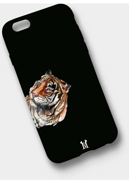 Apple iPhone 7 Uyumlu Premium Silikon Kılıf Dokulu Baskı Pars Siyah