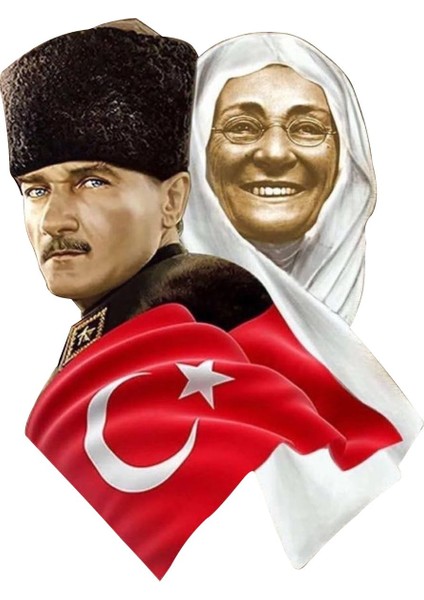 Atatürk Türk Bayrağı Türkiye Başbuğ Sticker 00624