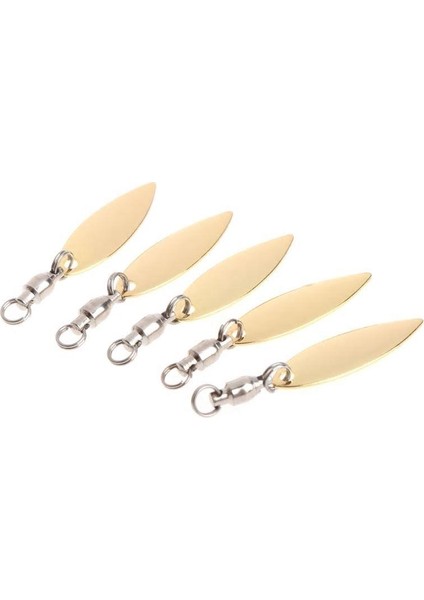 Profısher 5 Adet Gold Fırdöndülü Metal Kaşık 1,1 gr 3,7 cm