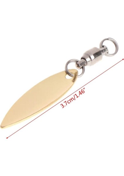Profısher 5 Adet Gold Fırdöndülü Metal Kaşık 1,1 gr 3,7 cm