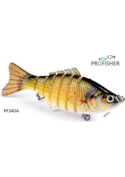 7 Eklem 2 Kanca Sahte Balık Yem 15,5 gr 10 cm Bream A