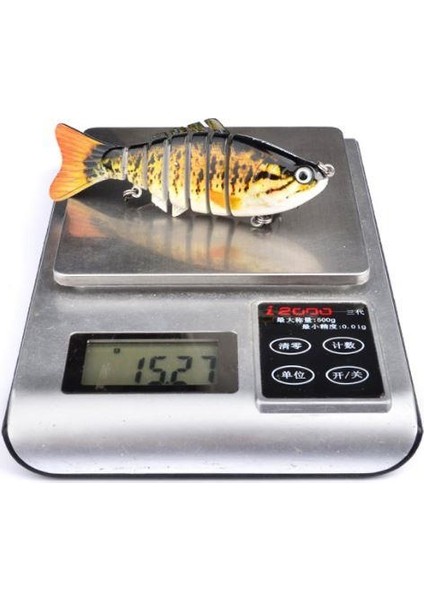 7 Eklem 2 Kanca Sahte Balık Yem 15,5 gr 10 cm Bream A fırsatları