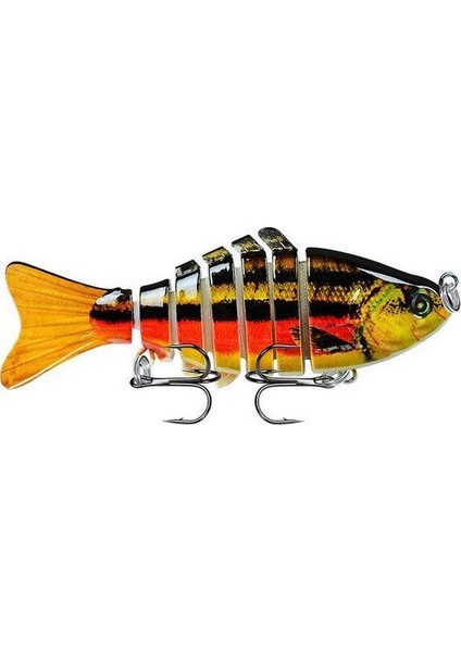 7 Eklem 2 Kanca Sahte Balık Yem 15,5 gr 10 cm Bream N