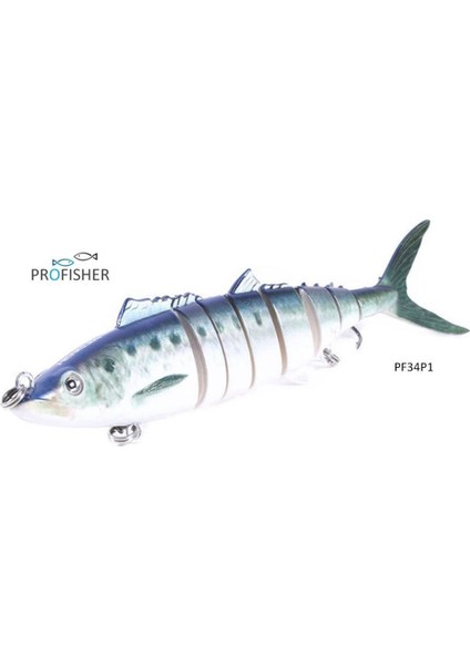 8 Eklem 2 Kanca P1 Tuna Sert Sahte Yem 38 gr 18 cm