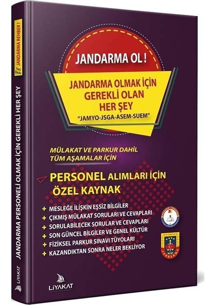 Liyakat Yayınları Jandarma Ol (Jandarma Olmak Için Gerekli Olan Her Şey) 2021 Alımları Için Özel Kaynak