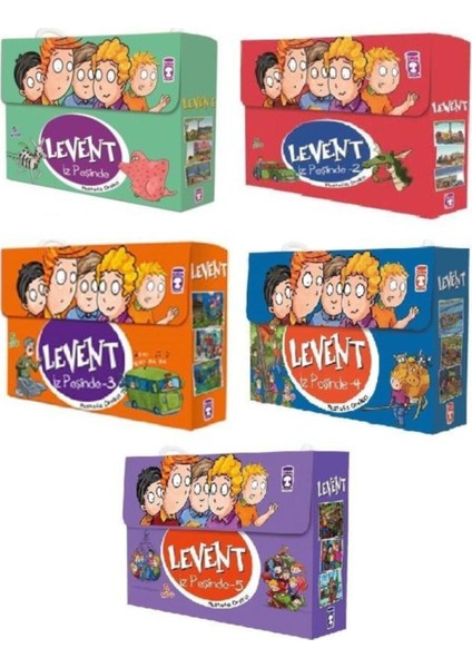 Timaş Levent Iz Peşinde Serisi 5 Set 25 Kitap - Mustafa Orakçı