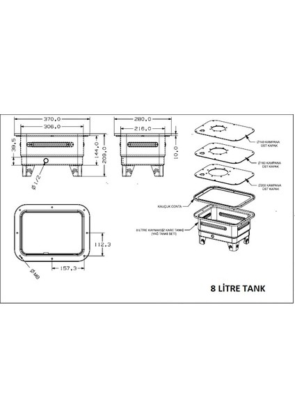 Kaynaksız Kare Hidrolik Tank Set