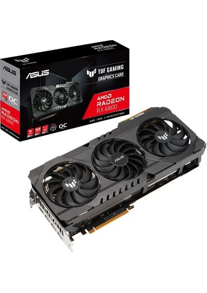 TUF Radeon RX6800 Gaming OC 16GB GDDR6 256Bit 2340MHz OC 1xHDMI 3xDP Ekran Kartı TUF-RX6800-O16G-GAMING