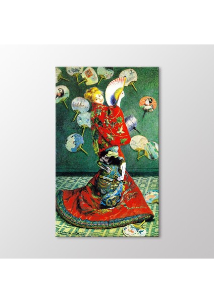 Japon Kostümü Içinde Camille Monet Tablo