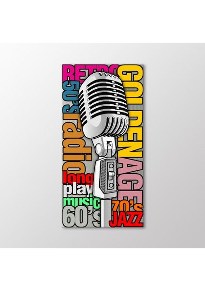 Vintage Microphone Tablo