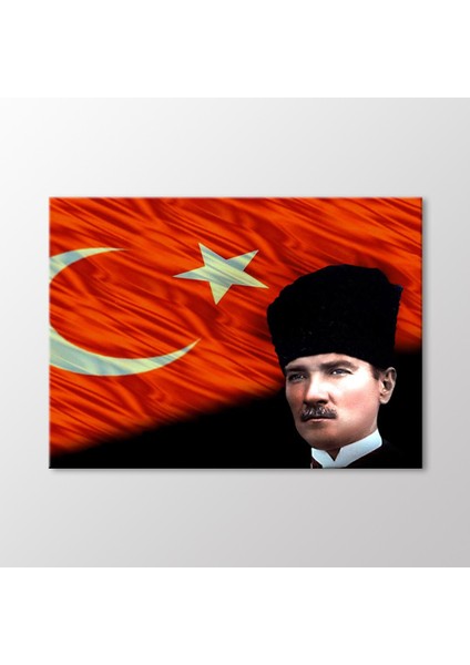 Atatürk ve Türk Bayrağı Tablo