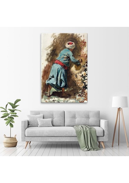 Study Of A Moor In Blue Tablo fiyatları