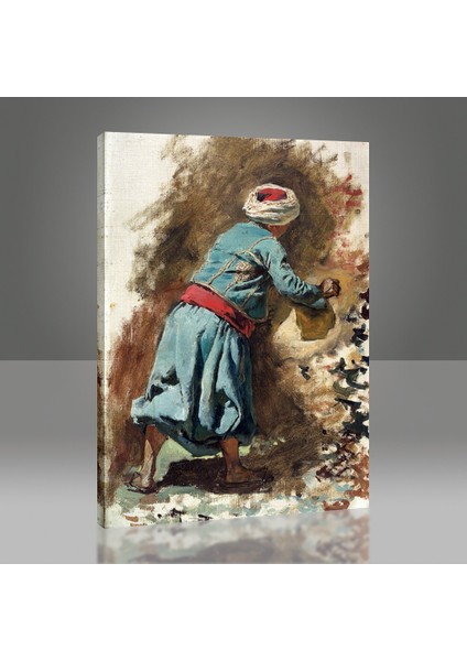 Study Of A Moor In Blue Tablo modelleri