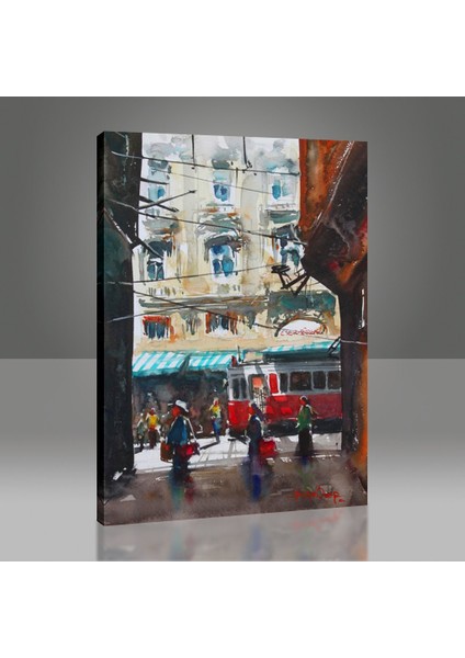 Arty Tablo Suluboya Tramvay Tablo
