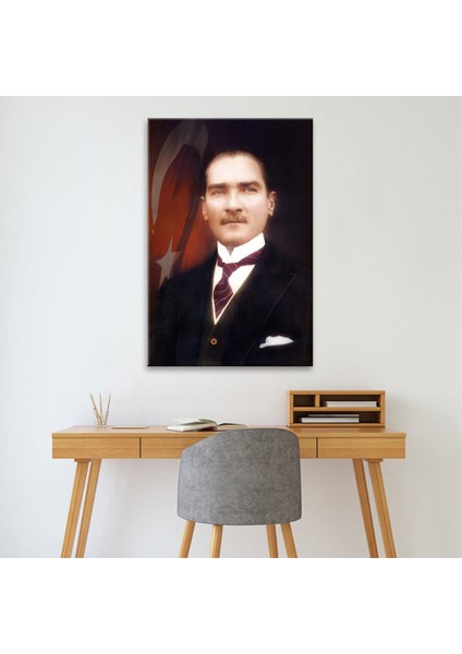 Türk Bayrağı ve Atatürk Tablo