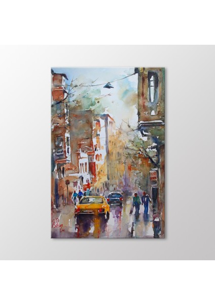 Arty Tablo Suluboya Cadde Tablo