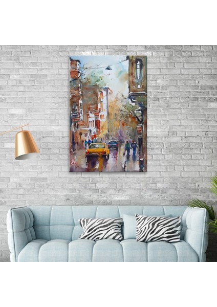 Arty Tablo Suluboya Cadde Tablo