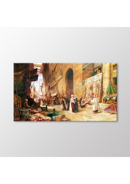Kahire'de Halı Pazarı 1862 Tablo