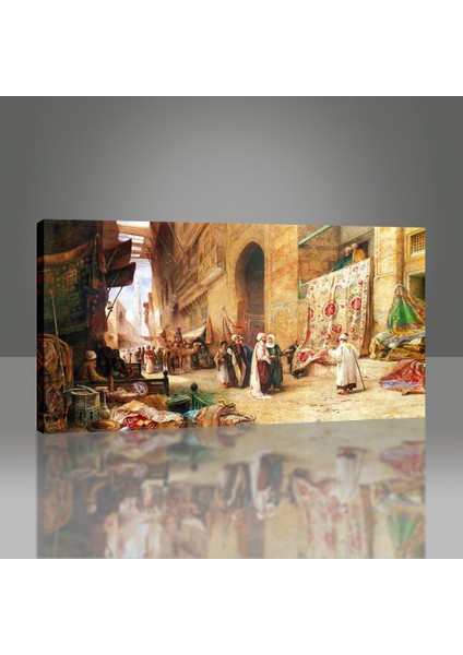 Kahire'de Halı Pazarı 1862 Tablo