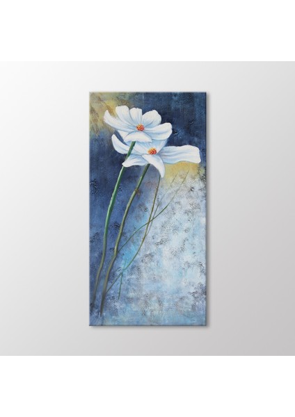 Beyaz Çiçekler Tablo