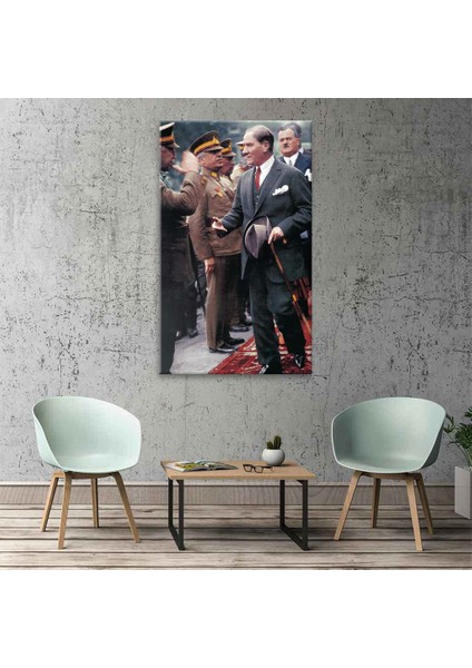Atatürk Selamlaşırken Tablo
