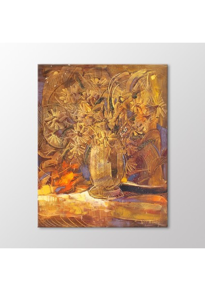 Vazoda Çiçekler Tablo