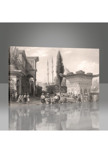 Tophane Çeşmesi ve Pazar Yeri Tablo