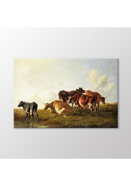 Cattle In The Pasture Tablo
