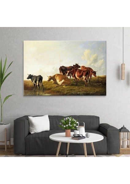 Cattle In The Pasture Tablo