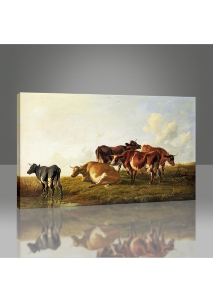 Cattle In The Pasture Tablo