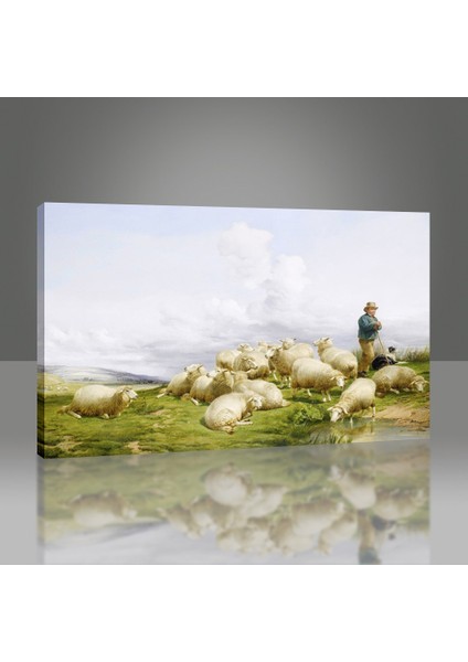 Shepherd With Sheep Tablo modelleri