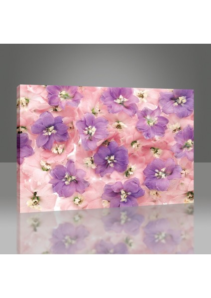 Pembe ve Mor Çiçekler Tablo modelleri