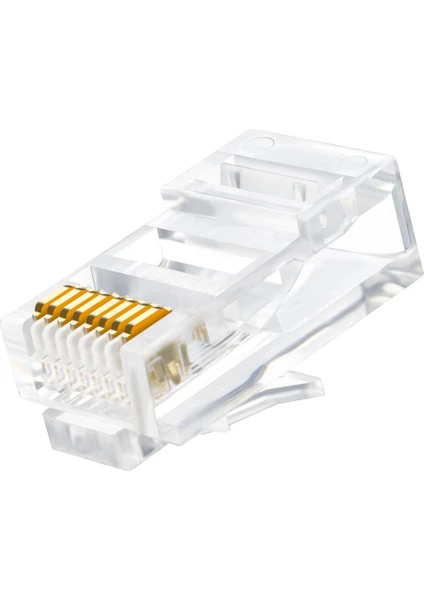 Hq Speed Ez RJ45 Cat6 Yeni Nesil Delikli Jack Konnektör 10 Adet