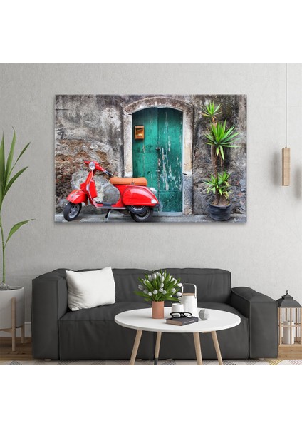 Kırmızı Vespa Tablo