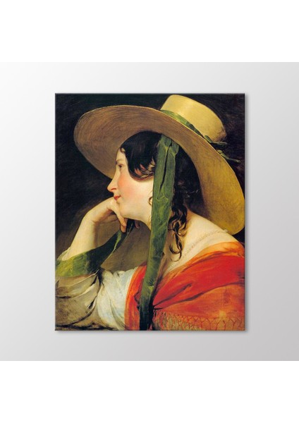 Girl In A Yellow Straw Hat Tablo