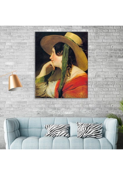 Girl In A Yellow Straw Hat Tablo fiyatları