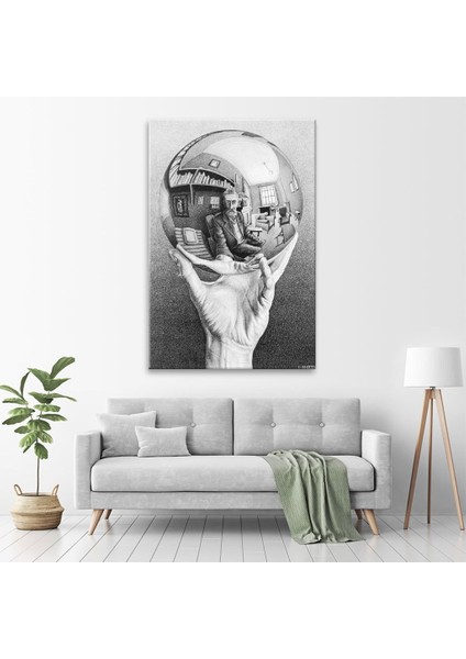 Hand With Reflecting Sphere Tablo fiyatları
