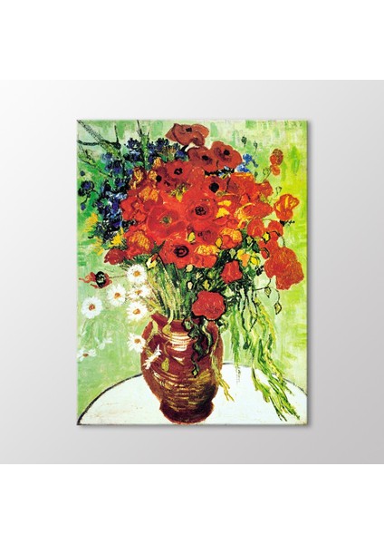 Kırmızı Gelincikler ve Papatyalar, 1890 Tablo