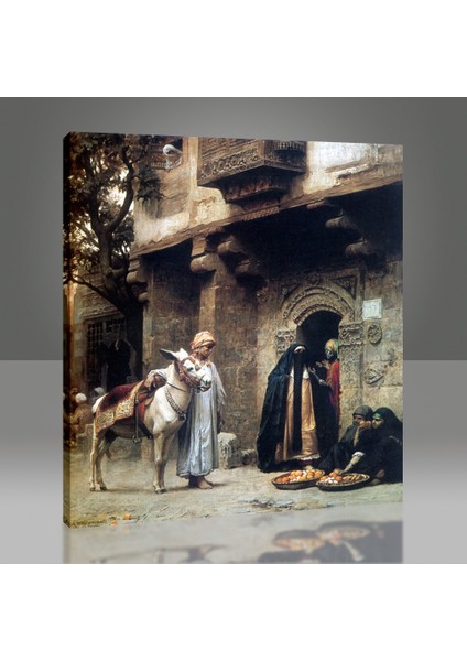 Kahirede Bir Sokak Görüntüsü 1878 Tablo modelleri