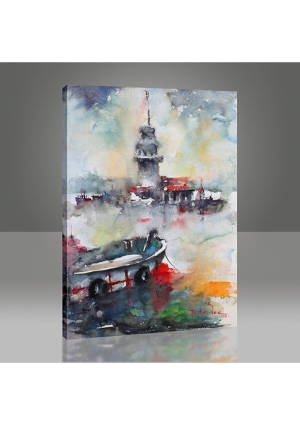 Suluboya Kız Kulesi Tablo modelleri