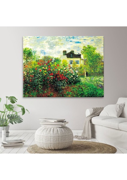 Argenteuil' De Monet' Nin Bahçesi, 1873 Tablo