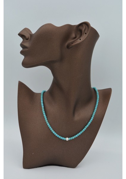 Inci ve Turkuaz T Kilit Kolyesi modelleri