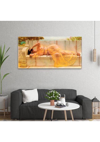 Girl In Yellow Drapery Tablo