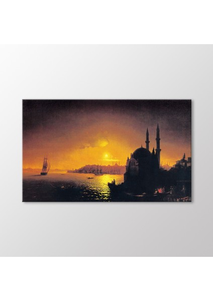 Dolunayda Istanbul Manzarası, 1846 Tablo