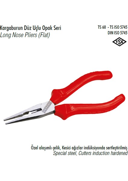 Izeltaş Düz Opak Kargaburun 180 mm 3220132180